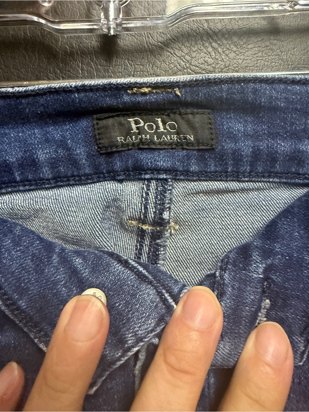 Polo Ralph Lauren Button-Front Denim Midi Pencil Skirt Blue Size 2 - Picture 4 of 9